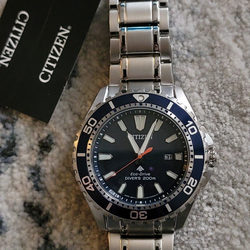 Nwt CITIZENS Mens Eco-Drive ProMaster Diver Quartz Stainless Watch